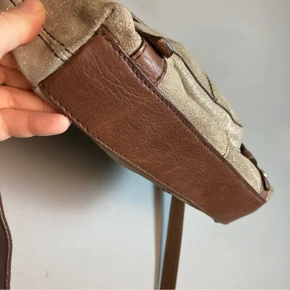 Fossil convertible satchel crossbody gold Y2k handle academia canvas field brief